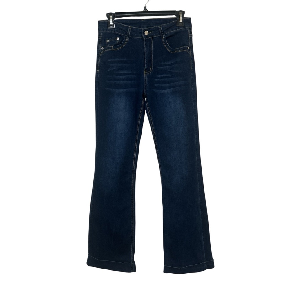 Dark Wash High Rise Stretch Flare Jeans – Size 0M
